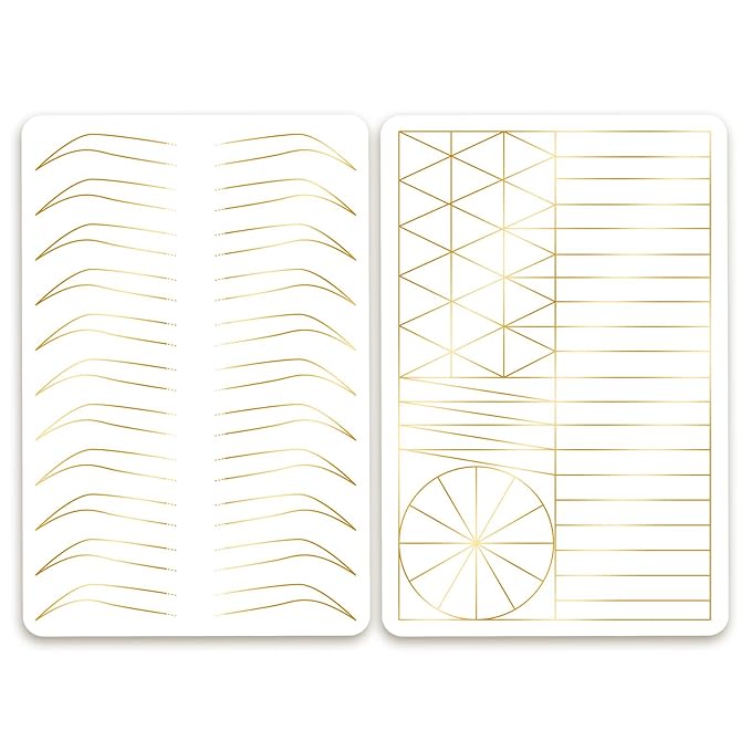 3 pcs Thicken Two sides Microblading Practice Silicon Skin Perfect for Permanent Makeup and Microblading Nano brows ombre Brow practice (Mix 1)