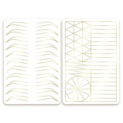 3 pcs Thicken Two sides Microblading Practice Silicon Skin Perfect for Permanent Makeup and Microblading Nano brows ombre Brow practice (Mix 1)