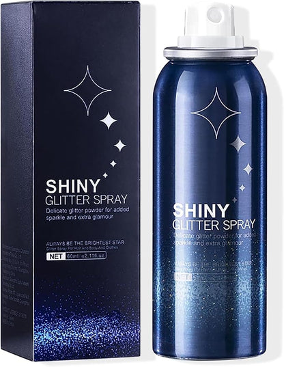 Body Glitter Spray for Hair and Body, Hairspray for Clothes, Long-Lasting Body Shimmer Spray Suitable for Stage, Festival Rave and Makeup Prom 2.11 Fl Oz