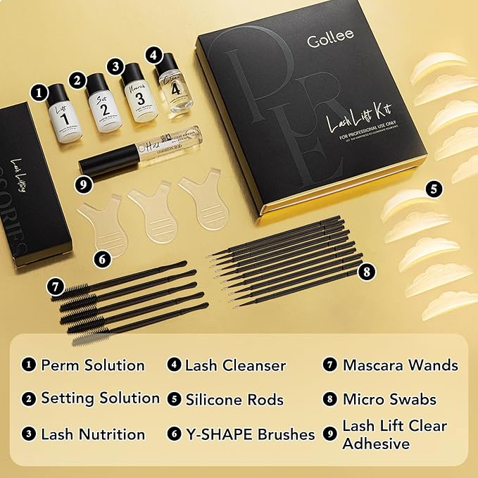 Lash Lift Kit & Brow Lamination Kit Professional Eyelash Perm Kit Semi-Permanent Lash Curling Perming With Detail Instruction Easy For Beginner Achieve Salon-Quality Lash Lift At Home