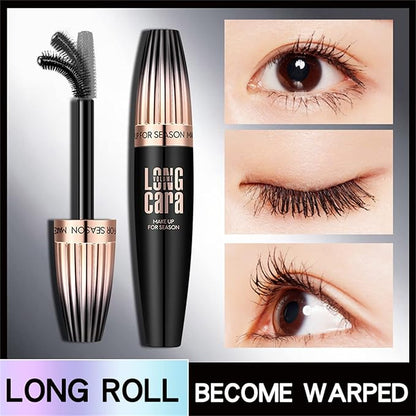 My Amazing Lashes 4D Silk Fiber Lash Mascara - Black, Volume & Length, Waterproof, Smudge Proof, Natural, Long Lasting (1 Pc)