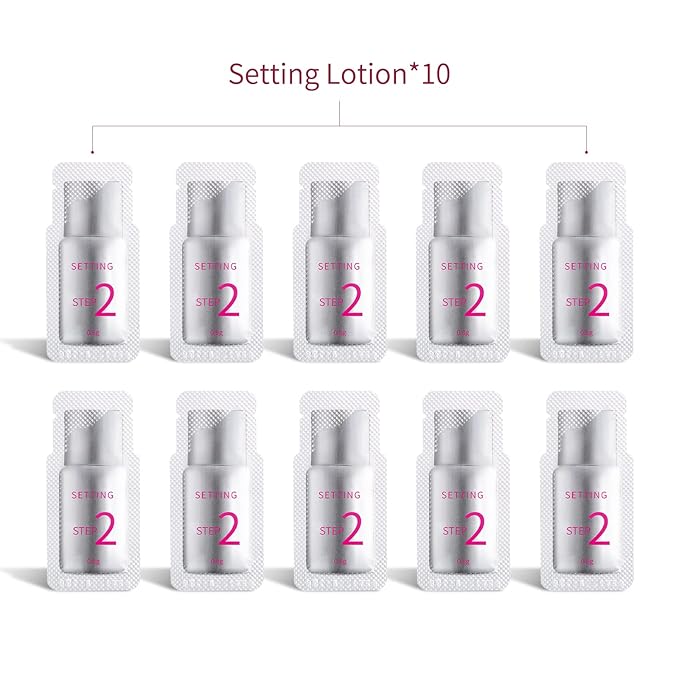 2024 Upgraded Fast Perm Lash Lift Kit Eyelash Perm Kit Eyelash Fixation Lotion (Quantity: 10 Packs)