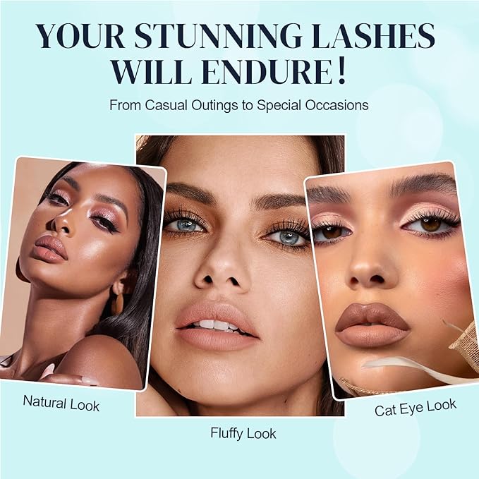 Lash Cluster Glue 1 Week Retention Sensitive DIY Lashes Extension Glue Low Fume Individual Eyelash Adhesive 5s Drying Time Waterproof Eyelashes Bond for Self Application
