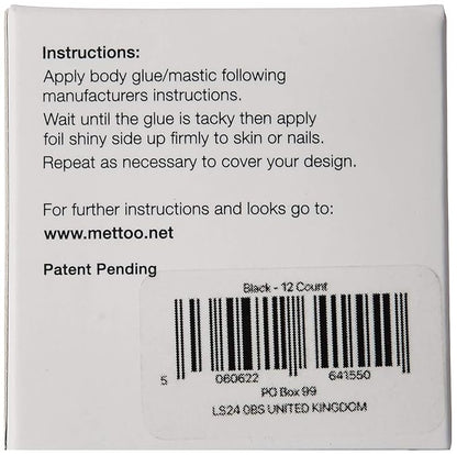 Mettoo Black Body Foil, 12 Count
