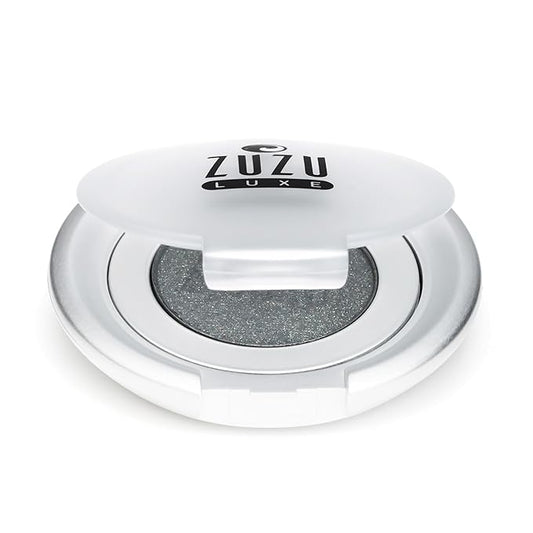 Zuzu Luxe Mineral Eyeshadow (Gem - Charcoal Black/Gold Shimmer), Richly pigmented, velvety smooth formula. Natural, Paraben Free, Vegan, Gluten-free, Cruelty-free, Non GMO, 0.07 oz,