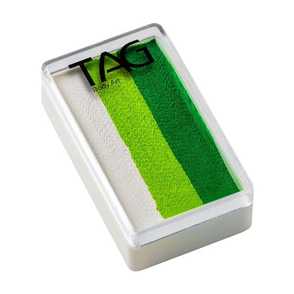 TAG Face and Body Paint - 1 Stroke Split Cake 30g - Leaf White