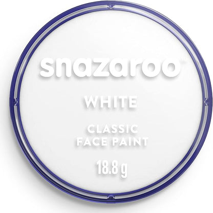 Snazaroo Classic Face and Body Paint, 18.8g (0.66-oz) Pot, White