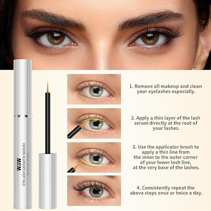Nourishing Lash Serum Eyelash Serum for Longer Fuller Thicker Lashes Gentle No Irritating Cruelty-Free 3ml
