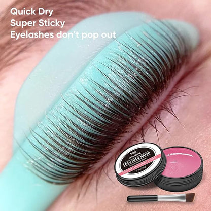 PERMANIA Lash Lift Rod Adhesive, New Brow Lamination Glue Balm, Soft Fragrance Strong Viscosity and Water Solubility for Lash Perm Kit (Peach)