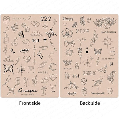 2 Pcs Tiny Tattoo Practice Skins, Small Deluxe Mini Silicone Finger Semi Permanent Tattoo Latex Pad for Training (Tiny #6 - Pink Pad -2PCS)