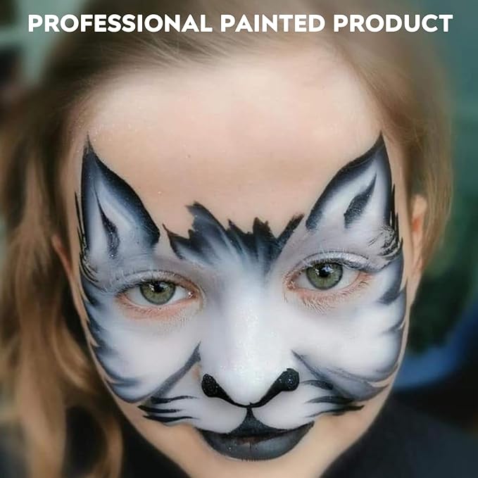 Light Gray Face Paint, Cream-based Body Paint Stick【Larger Capacity】【High Pigment】【Long Lasting】Professional Paint Makeup Product For Halloween/Masquerade/Cosplay/Movie Makeup, 1.06 Oz/30g