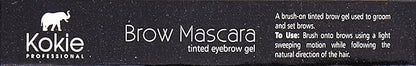Kokie Cosmetics Brow Mascara, Dark Brown, 0.13 Ounce