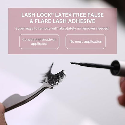 GladGirl Lash Lock Latex-Free Lash Glue and Lashe EnMasse Mascara for DIY False Lashes