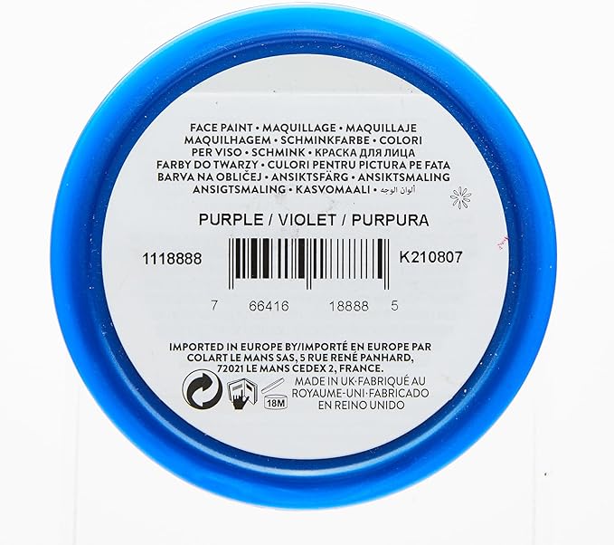 Snazaroo Classic Face and Body Paint, 18.8g (0.66-oz) Pot, Purple