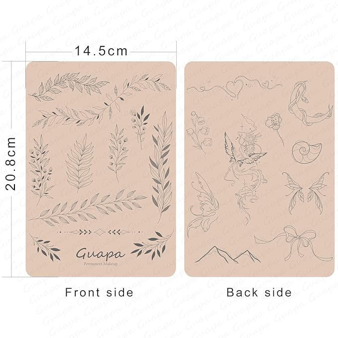 2 Pcs Tiny Tattoo Practice Skins, Small Deluxe Mini Silicone Finger Semi Permanent Tattoo Latex Pad for Training (Tiny #5 - Pink Pad -2PCS)