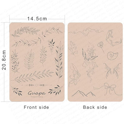 2 Pcs Tiny Tattoo Practice Skins, Small Deluxe Mini Silicone Finger Semi Permanent Tattoo Latex Pad for Training (Tiny #5 - Pink Pad -2PCS)