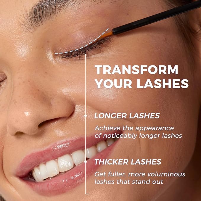 SACE LADY Eyelash Growth Serum for Longer Thicker and Fuller Lashes, Lash & Brow Enhancing Serum with Natural & Gentle Formula No Darken Eyelids, Eyelash Extensions 3ml