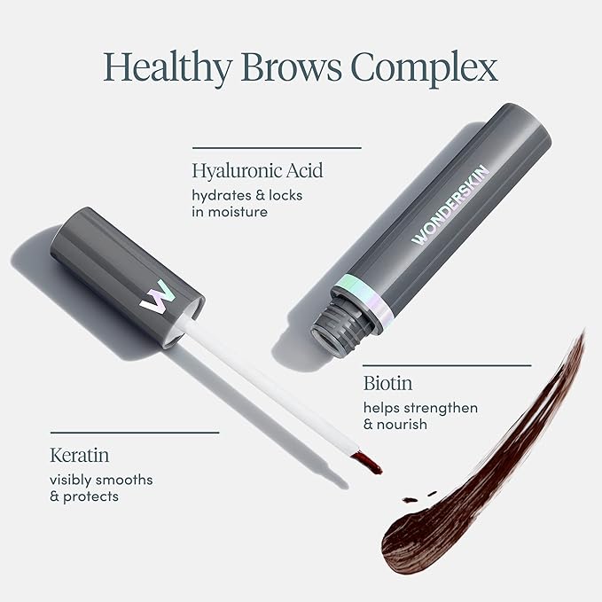 Wonderskin Dream Brow Eye Brow Gel, Long Lasting Eyebrow Gel, Waterproof, Transfer Proof Tinted Filler Eyebrow Mascara (Blonde)