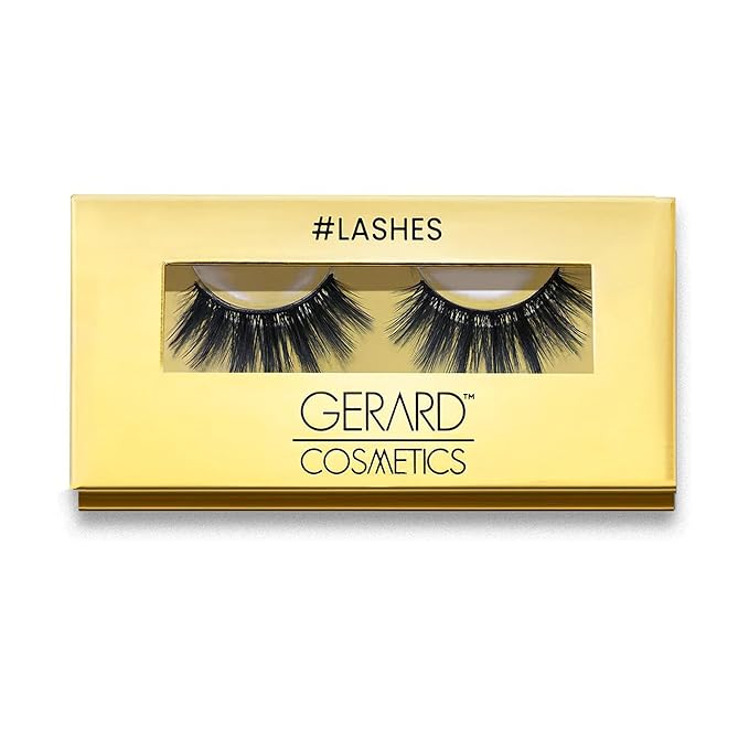 Gerard Cosmetics #Kiki #Lashes, High Volume Flirty Lashes, Reusable, Curled False Lashes For Glasses Wearers, Cruelty Free & Vegan (1 Pair)