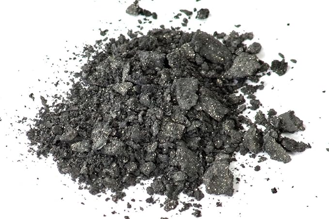 Zuzu Luxe Mineral Eyeshadow (Gem - Charcoal Black/Gold Shimmer), Richly pigmented, velvety smooth formula. Natural, Paraben Free, Vegan, Gluten-free, Cruelty-free, Non GMO, 0.07 oz,