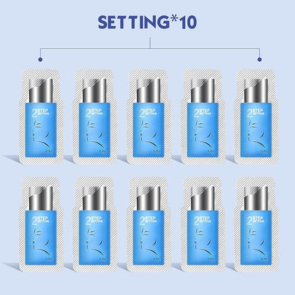 PERMANIA Lash Lift Kit,Separate Steps Products for Salon or at Home, Steps 10 Sachets of 0.8 g/0.03 oz Each Prep (STEP#2)