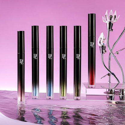 Liquid Red Metallic Eyeshadow - High Pigment Quick-Drying Sparkly Red Gothic Eyeshadow for Sensitive Eyes,Long Last Burgundy Eye Shadow/Eyeliner for Party,Club, Easy to Remove, Crease-proof & Vegan#07