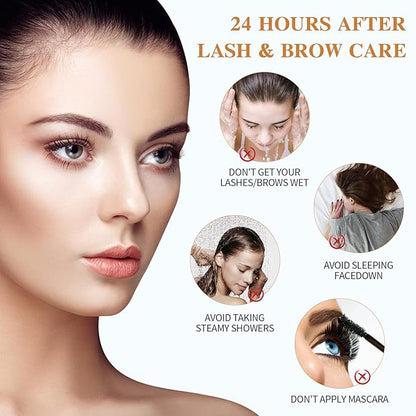 Lash Lift and Black Kit, Instant Fuller Eyelash Lift Brow Lamination Kit with Black Colors, Fast Quick Lifting and Voluminous Coloring, Achieve Salon-Quality Results