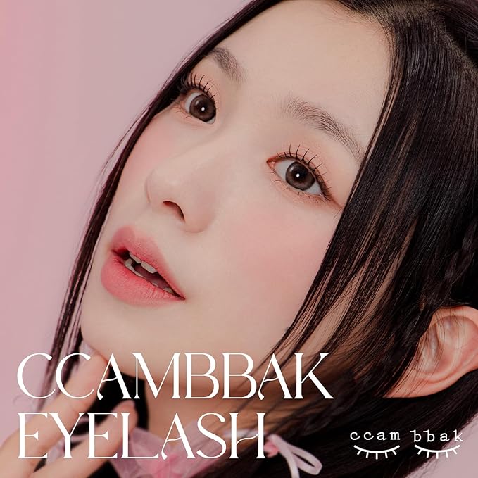 CCAMBBAK Original Looks So Natural False Eyelashes Handmade Lightweight Individual Lashes Extension Lengthening Wisps - Featherlight Synthetic Reusable (10mm Light (Brown), 4 Point)