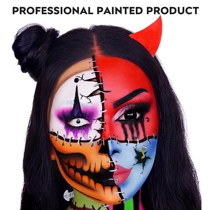 Face Paint, Cream-based Body Paint Stick【Larger Capacity】【High Pigment】【Long Lasting】Professional Paint Makeup Product For Halloween/Masquerade/Cosplay/Movie Makeup, 1.06 Oz/30g，MulticolorB