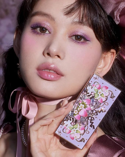 Flower Knows Violet Strawberry Rococo Eyeshadow Palette (G01 Starmoon Strawberry, 0.18 Oz)