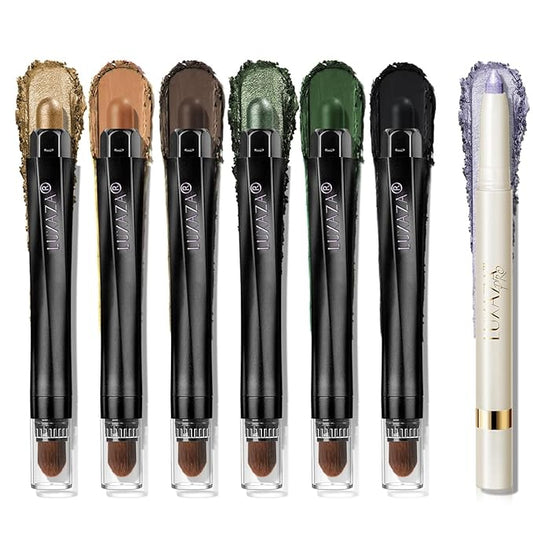 Cream Eye Shadow Eyeliner Makeup Sticks, Highlighter Brightener Pencil Classic-A016 + Multi-use-S5