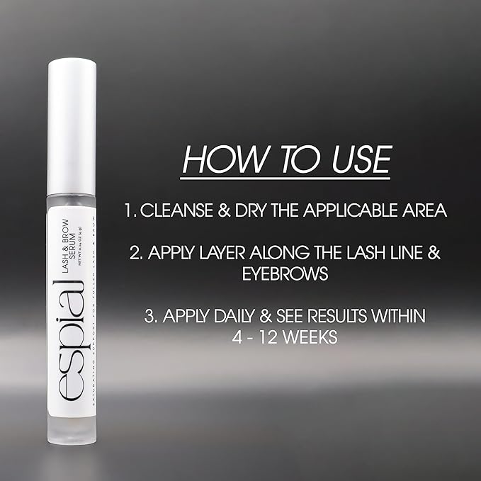 Espial Lash & Brow Serum, Enhances Lash Length & Brow Thickness, With Vitamin E