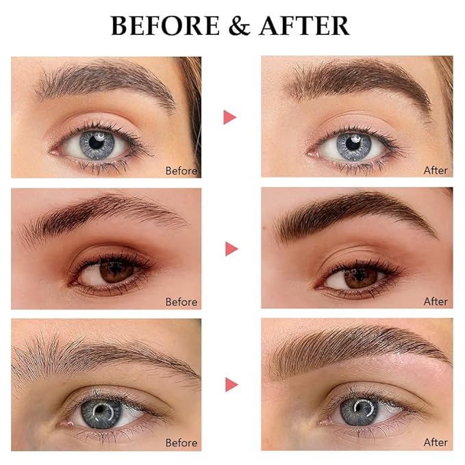 Tinted Thickening Brow Mascara,Brow Fast Sculpt,Waterproof, Transfer-proof, Brush to Fill in Eyebrows and Cover Gray Hairs - Cruelty Free (3pcs 06 Brunette &07 Espresso &09 transparent)
