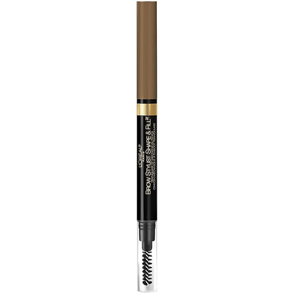 L'Oreal Paris Brow Stylist Shape & Fill Mechanical Eye Brow Makeup Pencil, Dark Blonde, 0.008 oz.