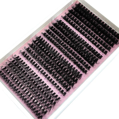 HBZGTLAD Fluffy Cluster Lashes 40D60D80D100D120D Natural Thick Eyelash Clusters D Curl Individual Lashes DIY Eyelashes Extension (40D60D80D100D)