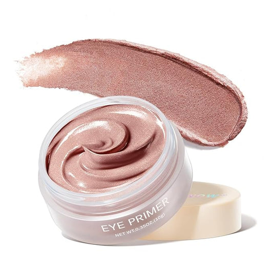 Eyeshadow Primer Base Long-Lasting Cream Eye Makeup Primer Shimmer, Waterproof Eye Base for Vibrant, Eyeshadow Concealer For Dry Skin Type, 0.35oz/count