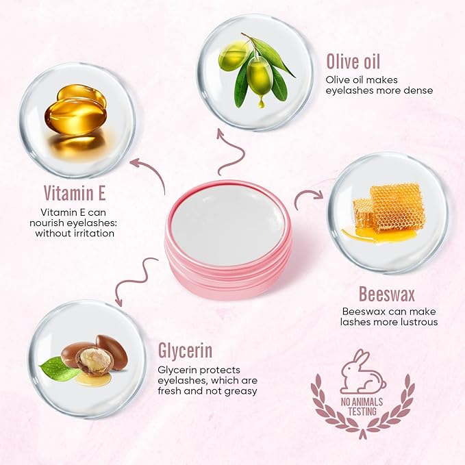 PERMANIA 2023 Lash Lift Balm, Water Soluble Silicone Adhesive, Strong Viscosity, Easy to Use, 2 in 1, Premium Formula, Large Capacity, White Peach