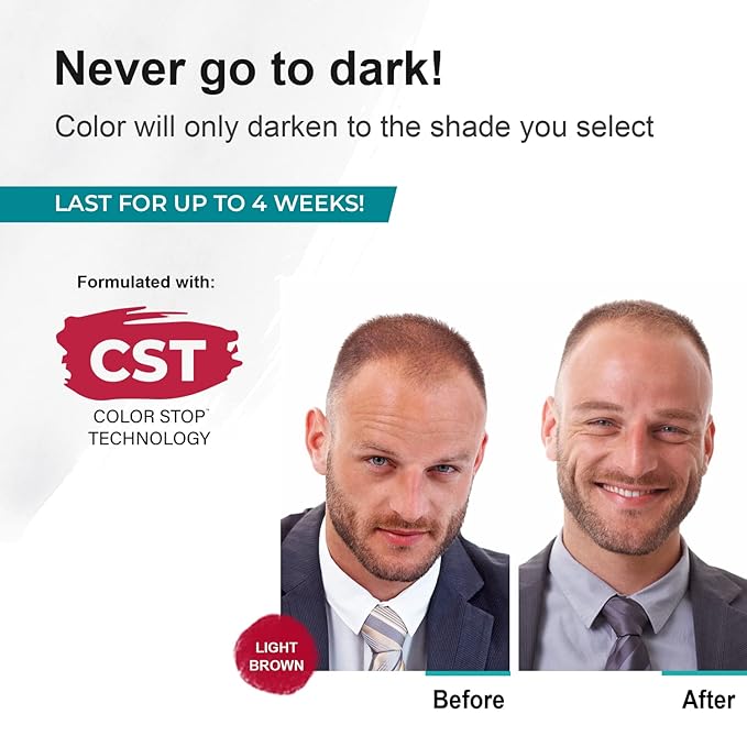 Sport Eyebrow Colorant, Men's Long Lasting Treatment to Cover Gray Brow Hairs, Medium Brown