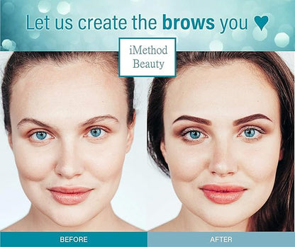 iMethod Eyebrow Pen - iMethod Eyebrow Pencil with a Micro-Fork Tip Applicator Creates Natural Looking Brows Effortlessly and Stays on All Day, Reddish Brown