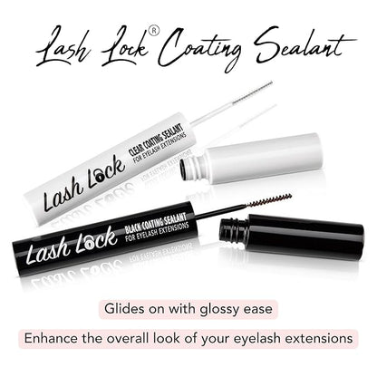 GladGirl Lash Lock Clear Coating Sealant for Eyelash Extensions - Ultimate Aftercare - Long-Lasting, Waterproof, Enhances Shine, Protects & Extends Lash Life, 4ml
