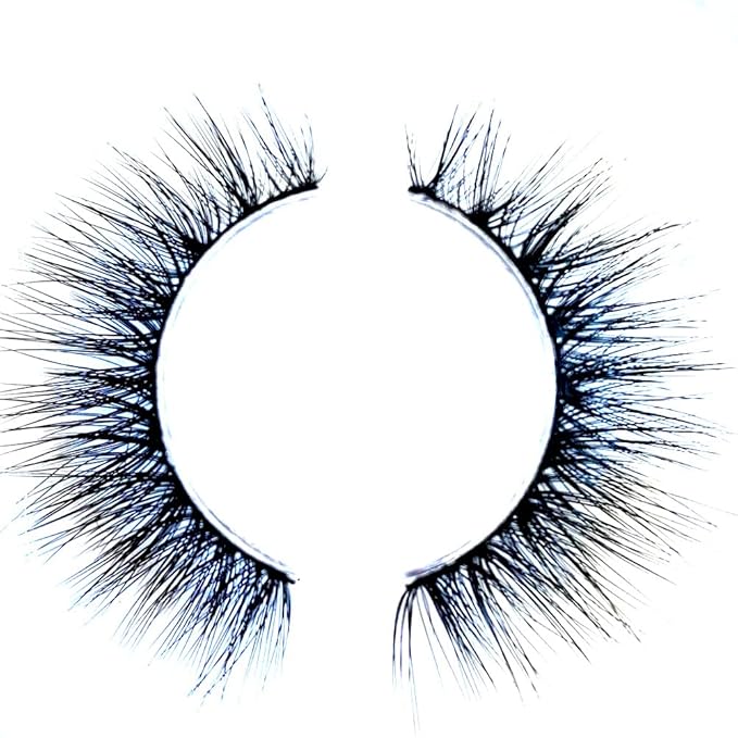 Sunniess False Eyelashes 8D Faux Mink Lashes 100% Handmade Reusable Natural Look Fake Eye lashes Cat-Eye Fluffy Wispy Lashes Dramatic Long Thick Volume Soft Lashes Packs