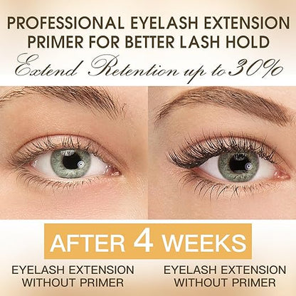 Lash Primer for Eyelash Extensions, Pre-Treatment for Eyelash Extensions, Remove Oils & Proteins, Increase Adhesive Bonding Power Retention, Professional Use,0.5fl. oz (15ml)