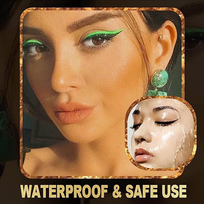 4 Pairs Black 2 IN 1 Fake Eyelashes Eyeliner Stickers, Reusable Adhesive Eyelash Stickers, Winged Quick Easy Application