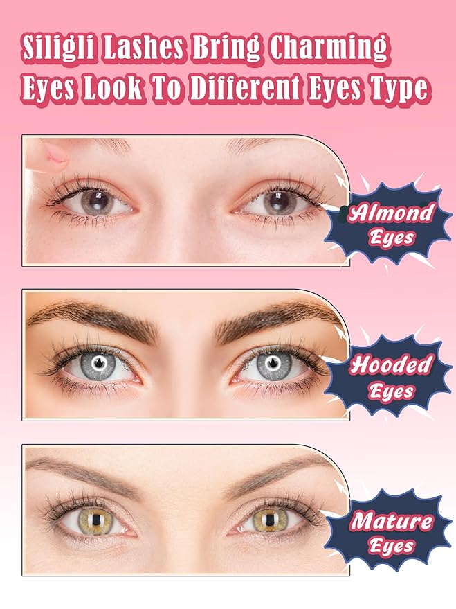 Natural Half Lashes Cat Eye Eyelashes 13MM False Eyelashes Natural Corner Lashes Wispy 3D Volume Half Eyelashes Pack with Thin Cotton Band 3/4 Lashes Extension 7 Pair Siligli