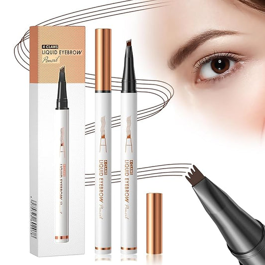 2024 New Magic Eyebrow Pencil, 3D Waterproof Microblading Contouring Pen, Long-Lasting Stay (Light Brown)