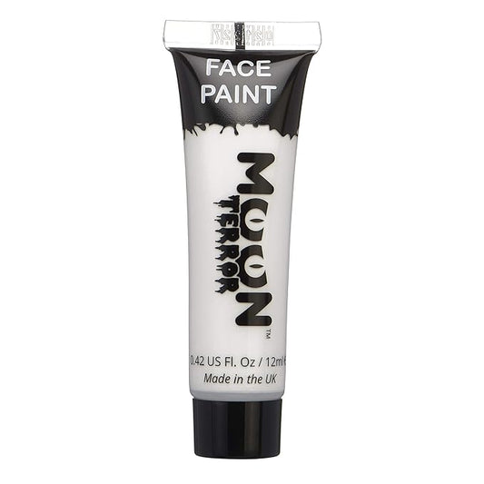 Halloween Face Paint Body Paint by Moon Terror - Wicked White - SFX Make up, Special Effects Make up - 0.40fl oz