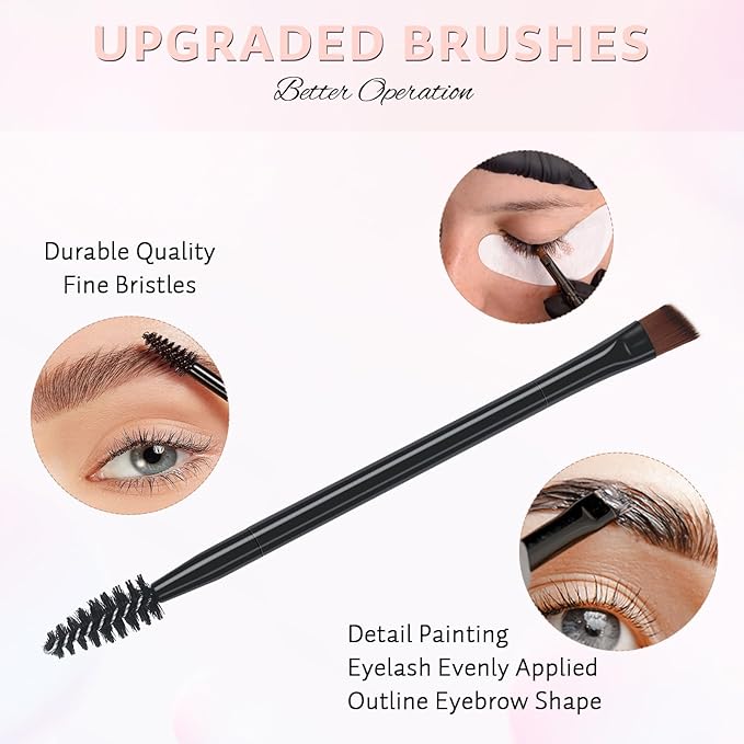 Lash Color Kit Eyelash Color Set Natural Black Brow Color Effects Lasts up to 4 Weeks Voluminous Keratin Fast Coloring for Newbies & Pros