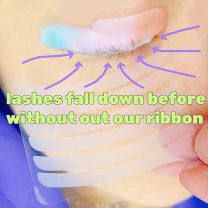 Silicone Ribbon Lash Lift Ribbons Reusable Eyelash Perm Stripe Cover Lami-Lamination eyelash Lifting Compensator 12 pairs Tapes Set Eyelashes On the Lash Perm Shield Rod firmly Neon Colors