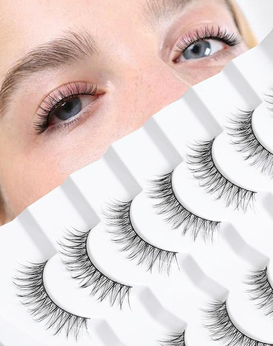 Natural Eyelashes Natural Look False Lashes Wispy Eye Lashes Natural Lashes False Eyelashes Fake Lashes 11mm K64