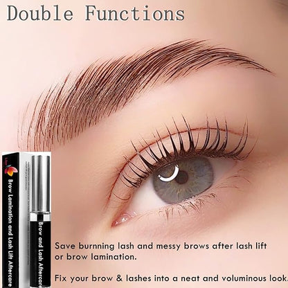NC Lash Lift Care, Brow Lamination Aftercare Eyelash Perm Nutrition, Treat Burning Eyebrow Save Messy Lash, 8 weeks Keratin Botox Care For and Perm/Lift(7ml) (Clear-lash&brow care)